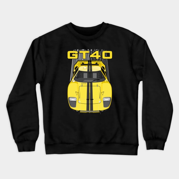 Ford GT40-yellow Crewneck Sweatshirt by V8social